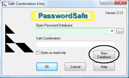 Password Safe New Database